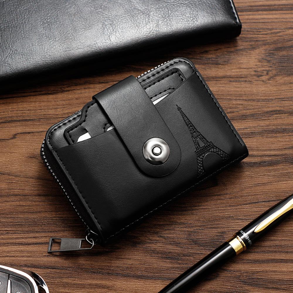 

Men s Magnetic Buckle Accordion Card Holder - Large Capacity, Driver s License and Coin Purse