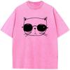 Men Women Casual Fashion Oversized T-shirt Men Casual Cotton Short Sleeve T-shirts 90s vintage Unisex washed old T-shirt