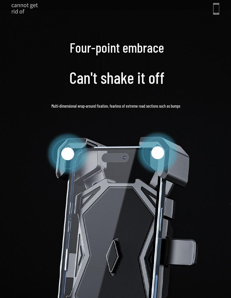 Multifunctional Mobile Phone Holder for Electric Vehicles, Motorcycles, Bicycles, and Scooters. Ideal for Navigation and Food Delivery Riders.