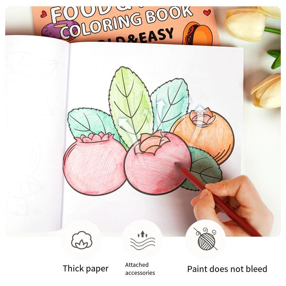 Mini Watercolor Painting Book Montessori toy Gouache Graffiti Book Filling Color Book Toddler