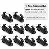 12 stuks Autovloermat Clips, Universele Pasvorm voor Toyota Lexus, Antislip Laadruimte Mat Bevestigingshaken, Zwart