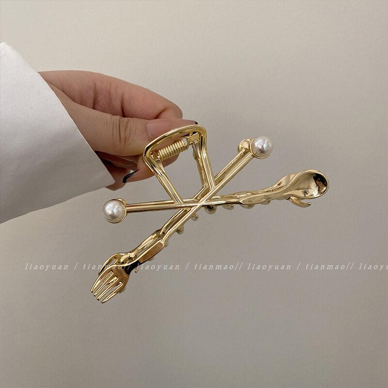 Luksusowe szpilki do włosów Tassel wąż talerze spinki do włosów spinka do włosów duży klips rekina stroik akcesoria do włosów kobiety