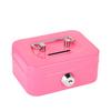 Coin Box Mini Lockable Cash Box Metal Sturdy Construction Money Safe Case with Handle Portable Lock Box Small Change Storage
