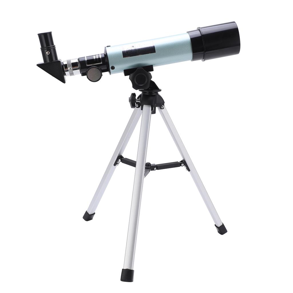 Teleskop für Kinder und Anfänger Tragbares Refraktorteleskop 90-fache Vergrößerung mit Stativ und