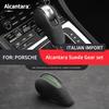Alcantara Suede Car Gear Lever Shift Protection Cover For Porsche Boxster Cayman Panamera Macan 911 718 Shift Sleeve Accessories