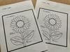 Handmade Paper Cutting Kit Chirimen Paper Collage "Sunflower"