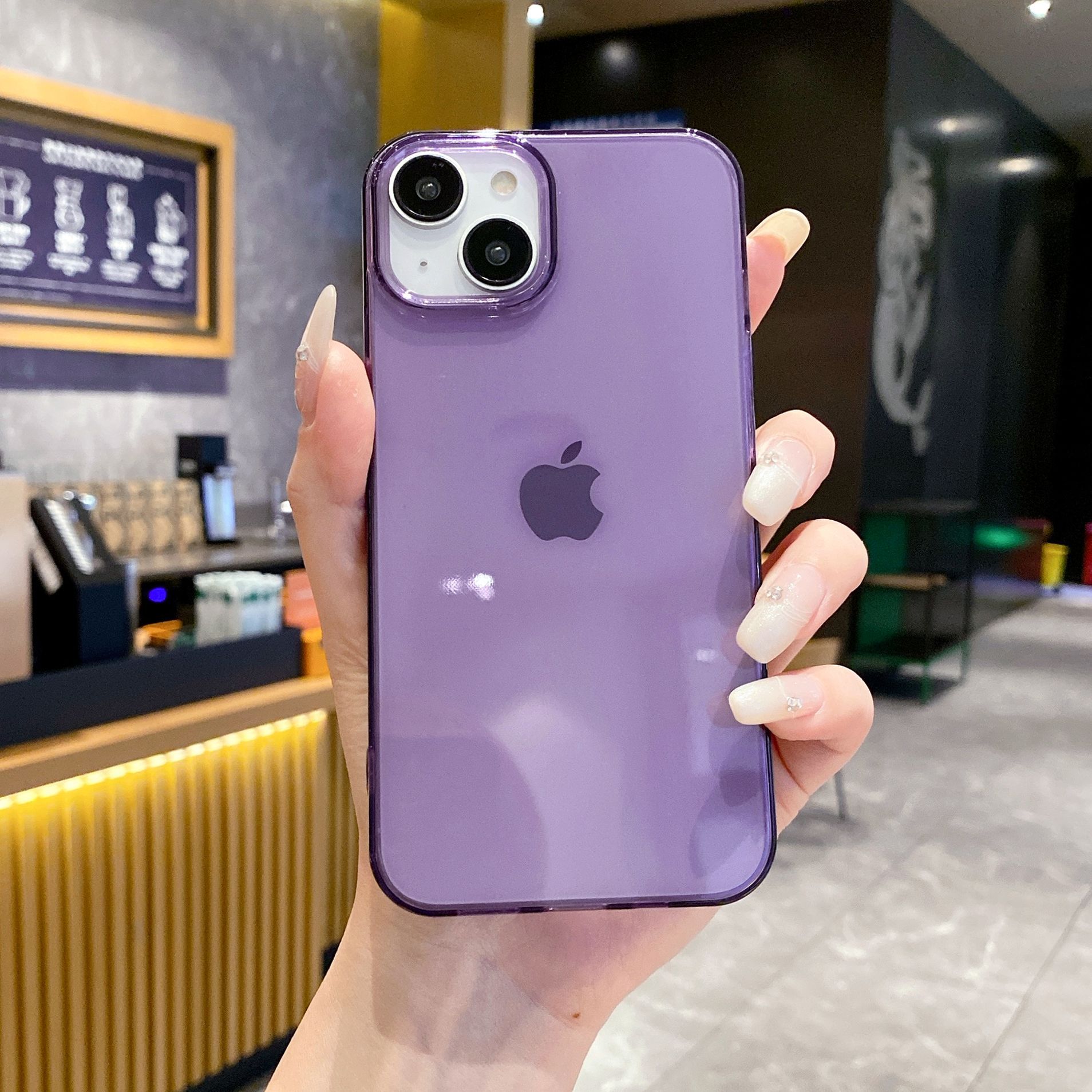 

Simple Solid Color Transparent Suitable for IPhone16promax Apple 13 Mobile Phone Case 15pro Color Tpu Soft Shell 14 Apple 12-12PRO