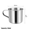 1Pc Stainless Steel Coffee Mug Camping Cup Portable Soup Mug For Travel Home Unbreakable Drinking Cup With Handle For Coffee