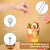 15Pcs Stainless Steel Stir Stick 23cm/9inch Beverage Stirrer Reusable Swizzle Stick for Cocktail Tea Juice and Mixed Beverage