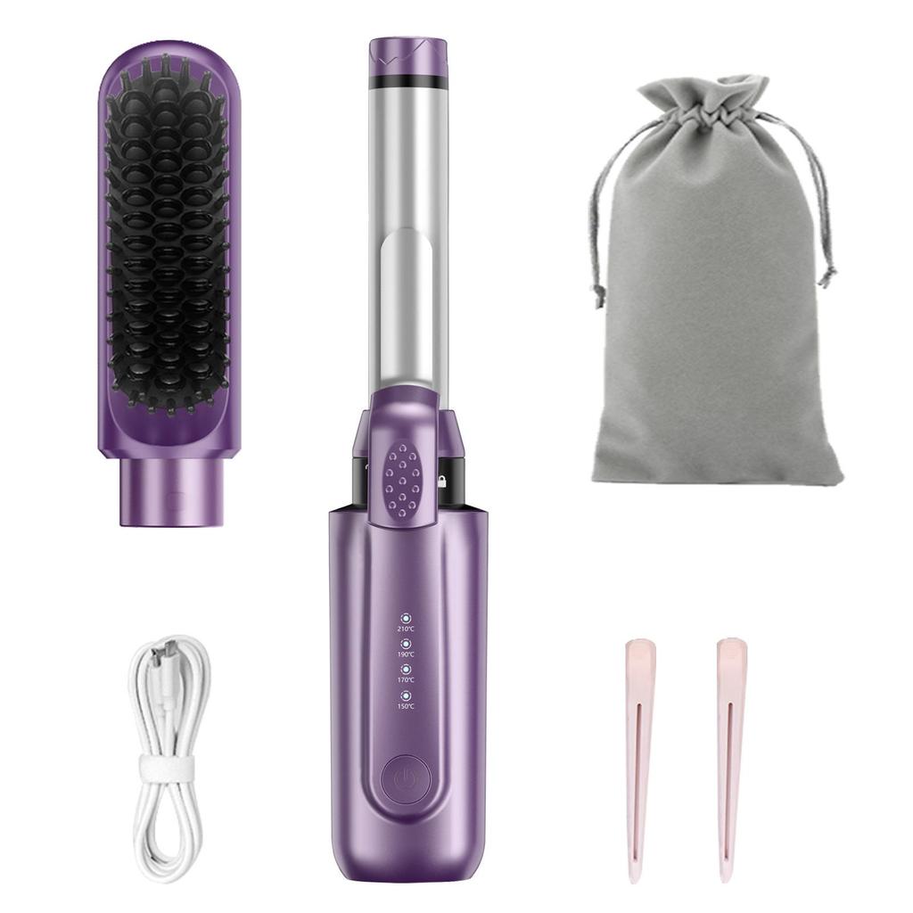 Kabelloses 3-in-1 Locken- & Glätteisen mit austauschbaren Aufsätzen und Ionentechnologie