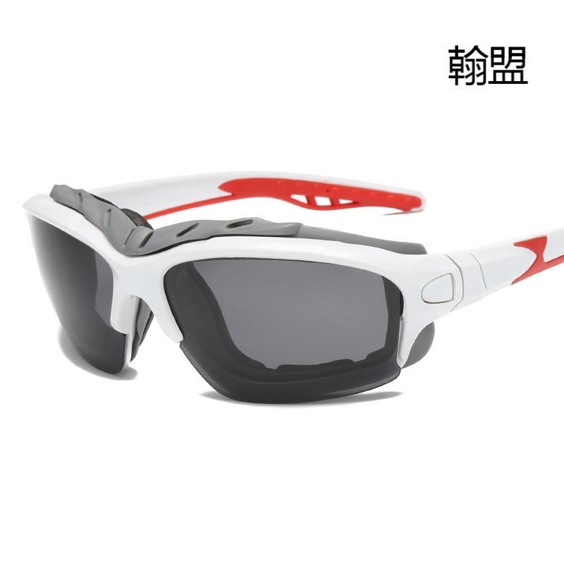 

New polarized sports glasses, new sunglasses for men and women, outdoor riding glasses 1208 color film sunglasses