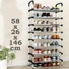 3-8Floor Simple Shoe Rack Multi Layer Dustproof Household Doorstep Shoe Cabinet Storage Space Saving Assembly Of Small Shoe Rack