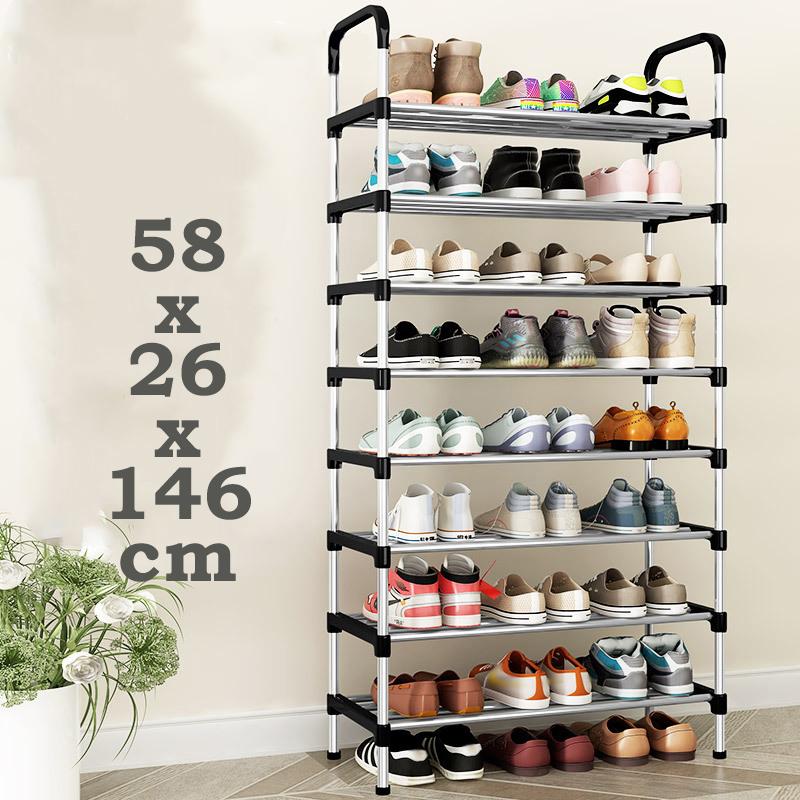 3-8Floor Simple Shoe Rack Multi Layer Dustproof Household Doorstep Shoe Cabinet Storage Space Saving Assembly Of Small Shoe Rack