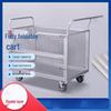 Industrial Utility Cart with Protective Mesh Railing