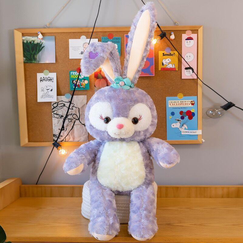 

Плюшевая игрушка кролик, интернет-знаменитость, милая кукла в подарок девочкам на день рождения, кукла кролик с длинными ушами, детский подарок 50cm