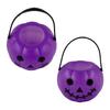 Halloween Pumpkin & Ghost Buckets: Witch, Purple Pumpkin, Skull Decorations