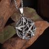 Coiled Snake Five-pointed Star Hip-hop Versatile Men's and Women's Jewelry Pendant Necklace