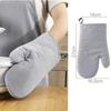 New Kitchen Gloves Insulation Leopard Pattern Pad Cooking Microwave Gloves Baking BBQ Oven Potholders Oven Mitts Potholder Pad for Kitchen