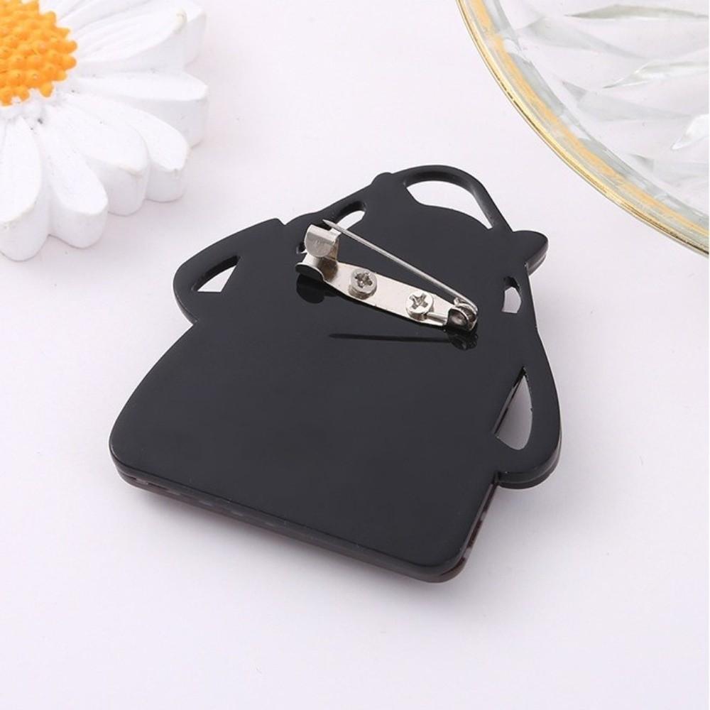 Acrylic Animal Brooches Cartoon Coat Badge Cute Women Portrait Pin