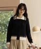 ENNITTUDE Wool Blend Knit Boucle Jumper