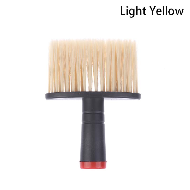 

Профессиональные мягкие щетки для волос для лица и шеи, парикмахерские щетки для чистки волос, щетки для бороды, парикмахерские инструменты для стрижки волос светло-желтого