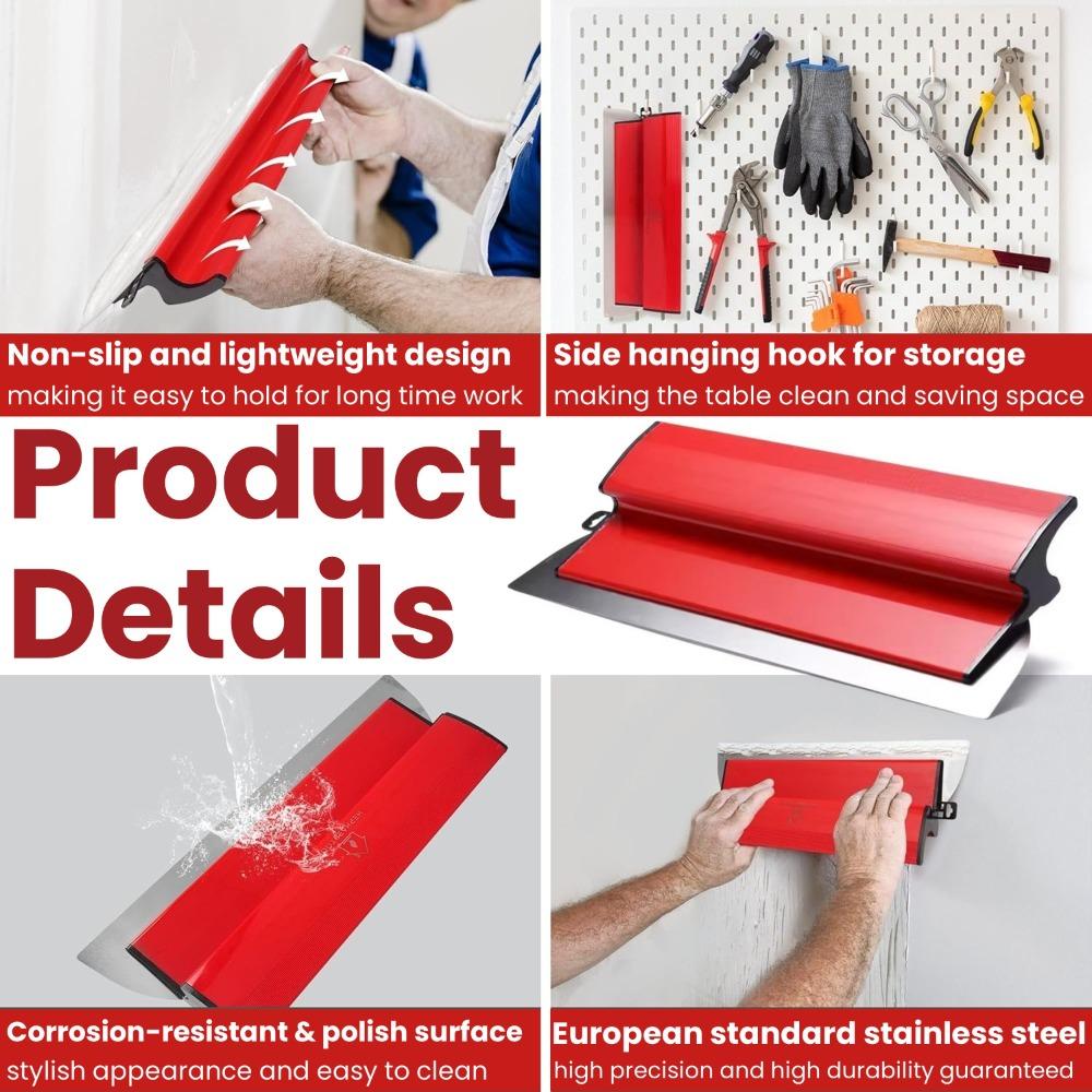 25/40CM  Gipsskiva Utjämningsspackel Rostfritt Stål Gipsvägg Utjämning Flexibelt Blad Byggverktyg Hållbara Väggputsverktyg