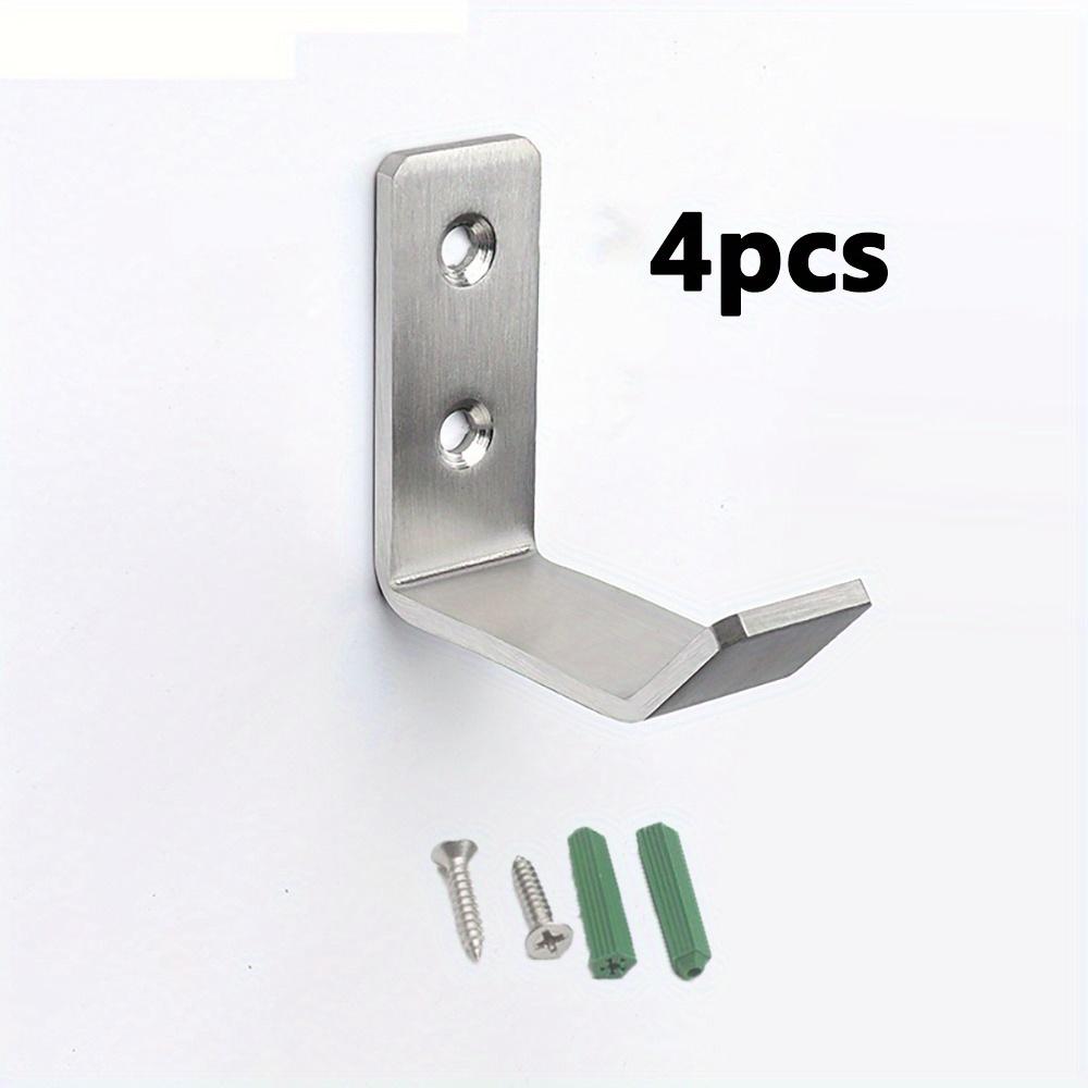 

4 шт. прочных настенных кронштейна из нержавеющей стали с винтами — подходят для домкратов грузоподъемностью 2, 3 и 4 тонны 4pcs H-120 серебряный