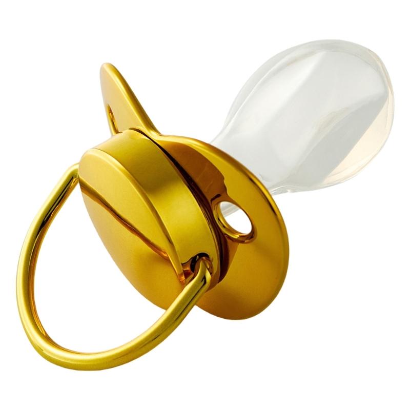 

Зняття стресу Соска для дорослих Чоловіча Жіноча Пустушка Силіконова Пустушка Ергономічна Зменшене Хропіння для Зменшення Тривожності золотий