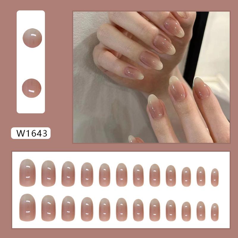 

Накладные ногти, простые, однотонные, съемные ногти, постепенно меняющиеся ногти, накладные ногти, 24 шт.