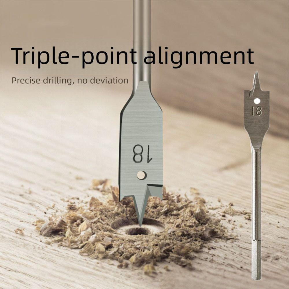 High-carbon Steel Flat Drill Long Woodworking Spade Drill Bits  Carpenters Bit