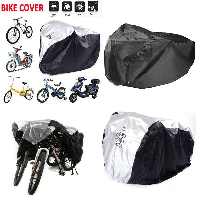 High Density Waterproof Bicycle Cover For Single Double Triple Bikes With Sun Protection
