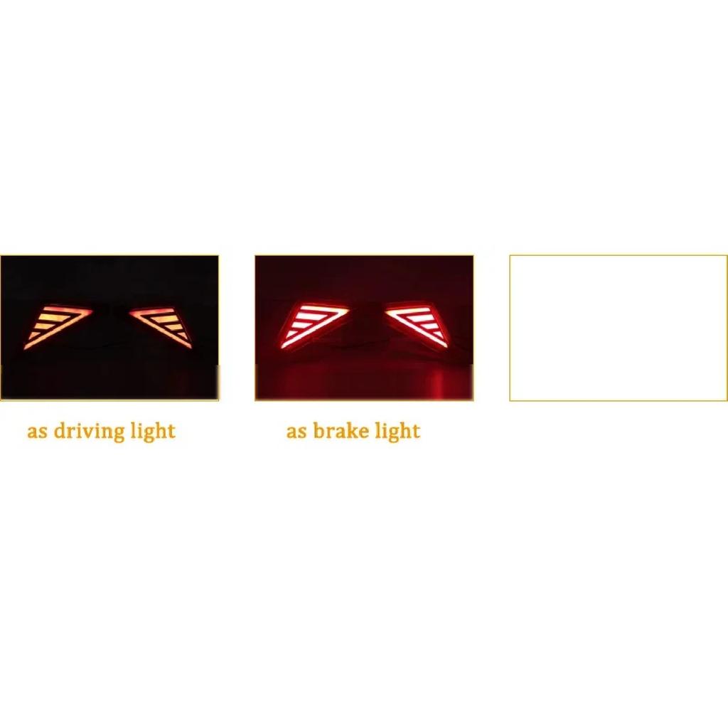 Car LED 12V Rear Bumper Fog Lamps For Toyota CHR C-HR 2016 2017 2018 Brake Light Turn Signal Backup Reflector Lamp Taillight