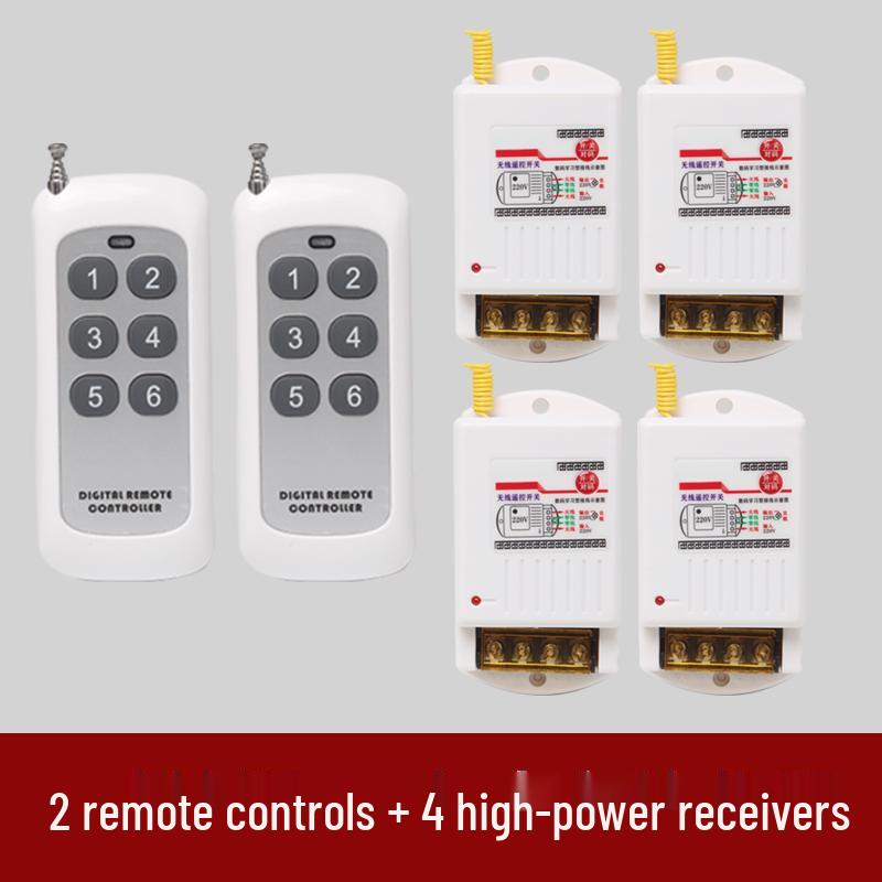 High-Power Submersible Pump with Smart Wireless Remote and Light Control, 220V Multi-Channel Wiring-Free Power Supply