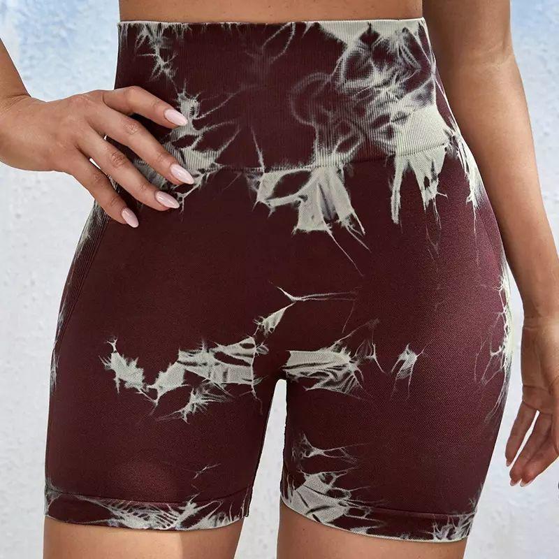 

Качественные штаны для фитнеса и йоги с высокой талией, обтягивающие быстросохнущие дышащие брюки персикового цвета, состоящие из трех частей L коричневый