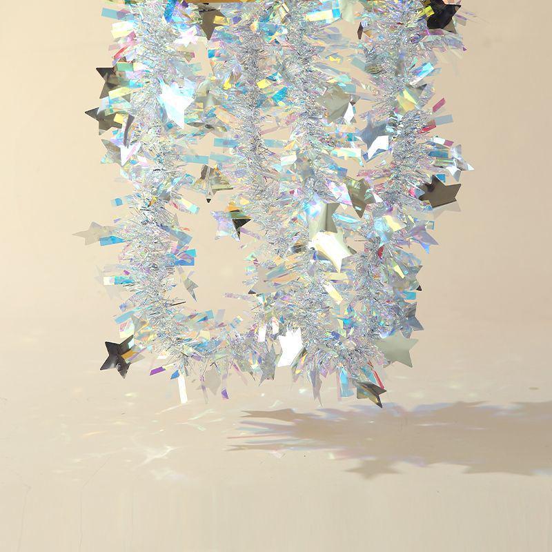 Shiny Ribbon Pull Flower Tinsel for New Year, Wedding, Birthday, and Indoor Festival Decoration