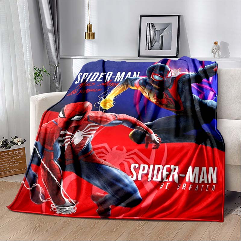2026 New Spider-Man DIY Printed Blanket, Living Room/Bedroom Shawl, Suitable for Home, Office and Leisure Use, and Can Also Be