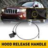 1/2Set Hood Latch Release Cable W/ Handle For 05-10 Jeep Grand Cherokee 06-10 Co