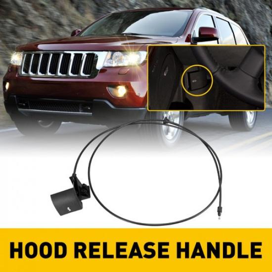 1/2 Комплект Тросик Открытия Капота С Ручкой Для 05-10 Jeep Grand Cherokee 06-10 Co 1Pcs