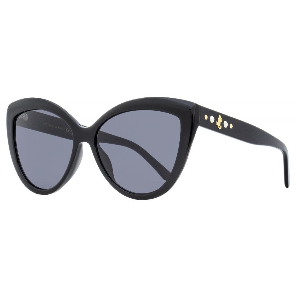 

Jimmy Choo Женские солнцезащитные очки-бабочки Sinnie 807IR Черные 57 мм 807ir