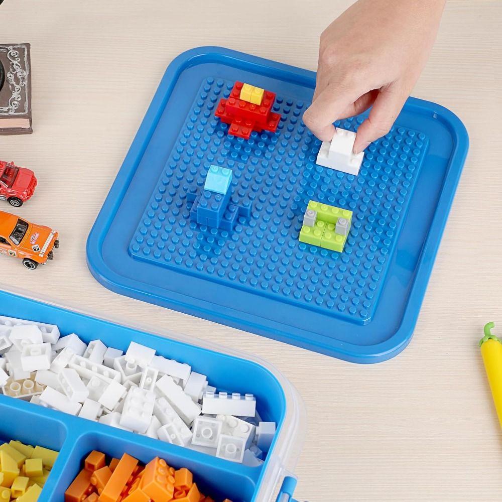 Dustproof Children's Toy Organizer Stackable Particle Holder Children Jigsaw Puzzle