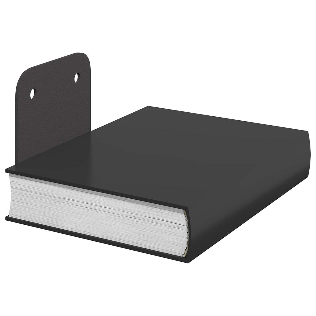 Floating Shelf with Shelf 24 pcs Black 6 x 10.8 x 6.6 cm