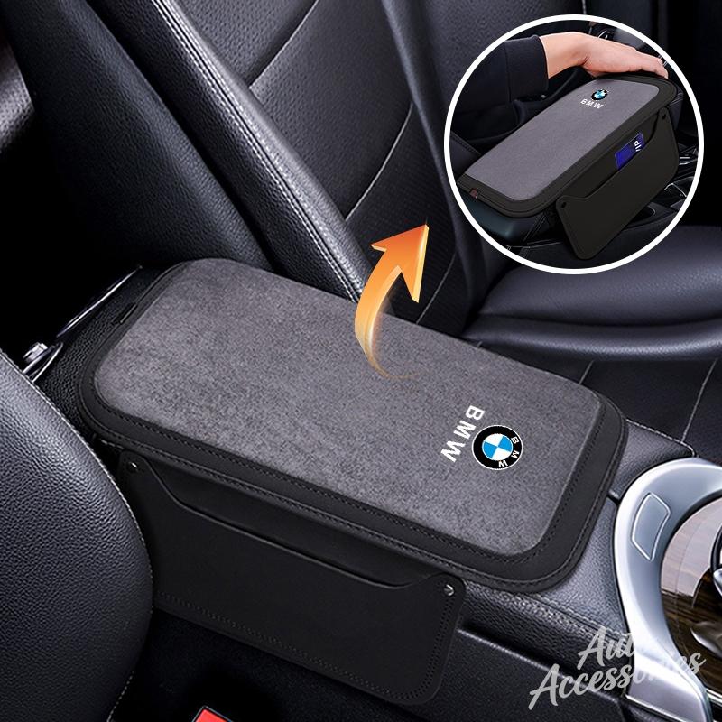 uylez5 Car Central Armrest Cushion Multifunction Storage Anti-slip Protective Pad For BMW X1 X2 X3 X4 X5 X6 F30 F34 E90 G20 F20 F21 E60
