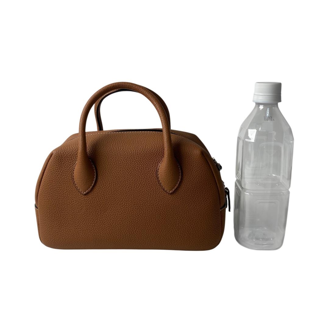 Used Shoulder Bag Brown Leather Women