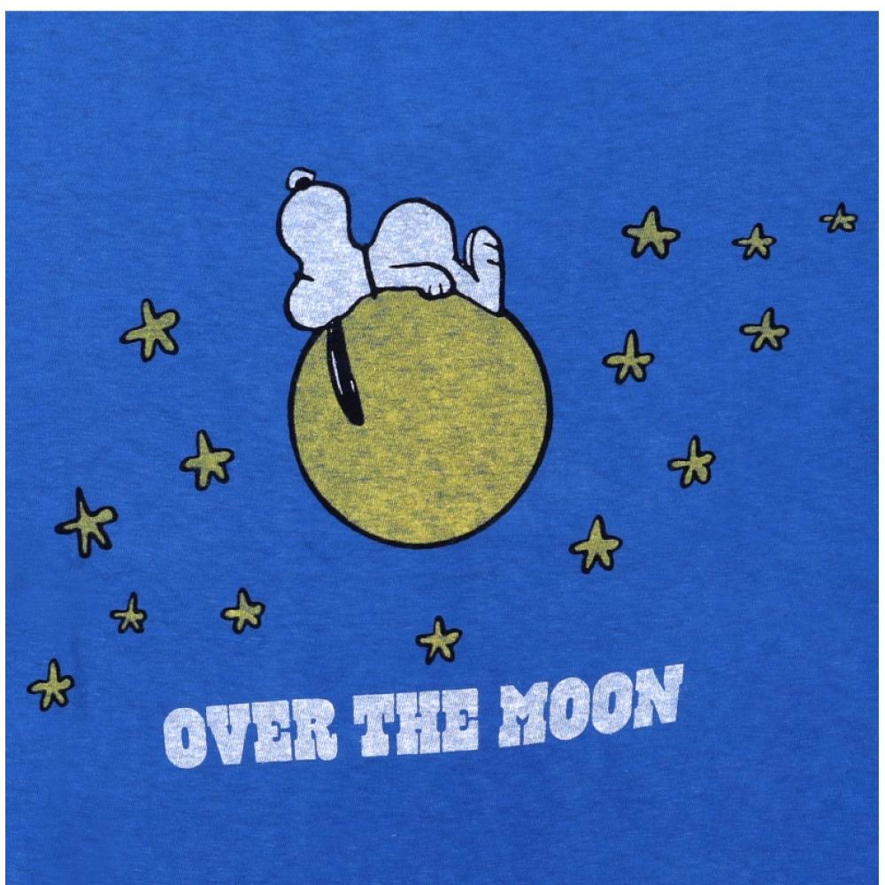 Leedon 024 02wcgt320 ClaSSic Snoopy Moon Women S Short Sleeve Tee