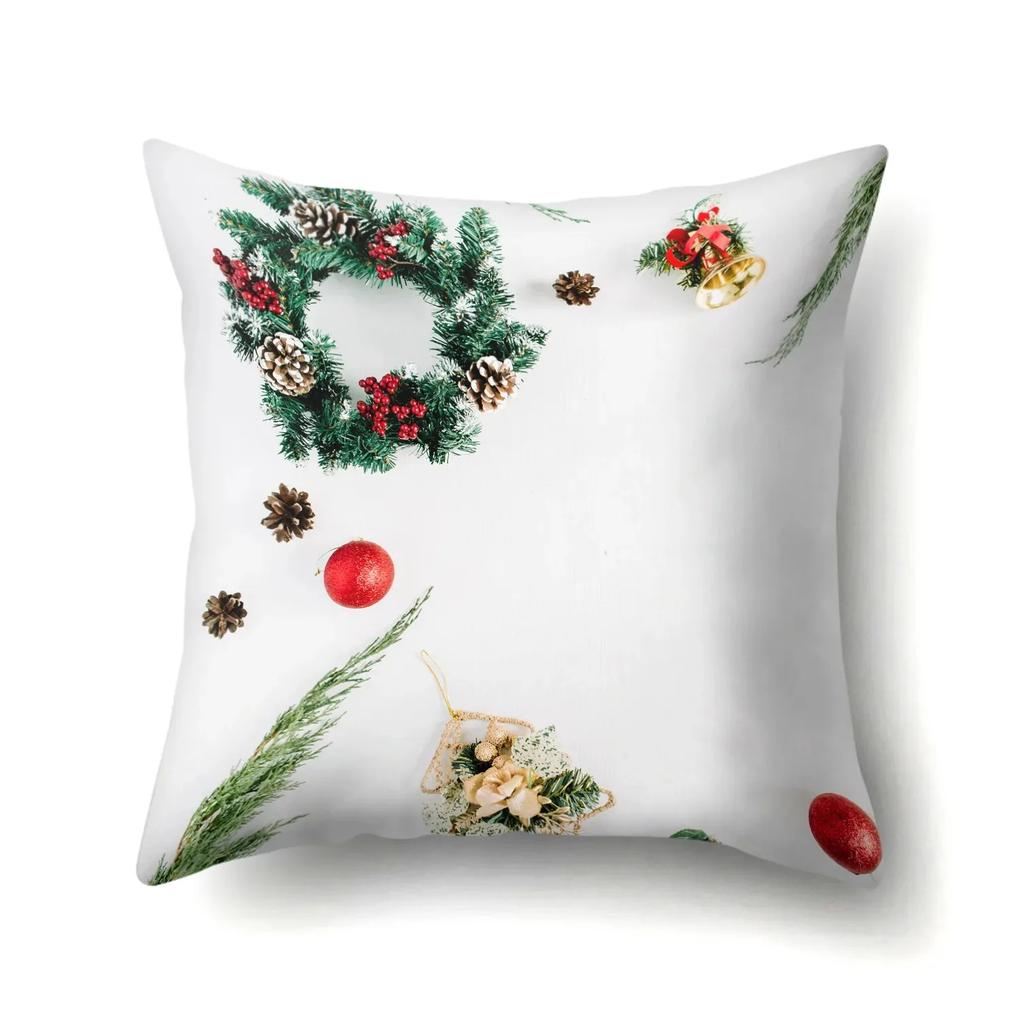 Simple Style Floral Print Pillow Cover Home Decoration Living Room Sofa Cushion Cover Office Chair Bedroom Room Decoration