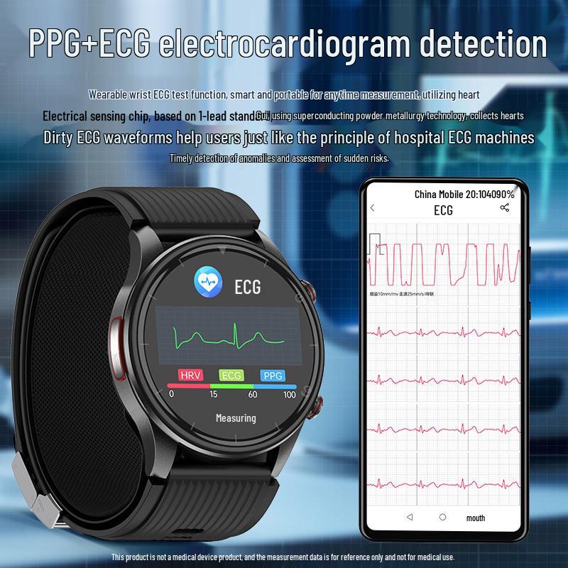 P700 Smartwatch: AMOLED Display, Air Pump Blood Pressure, ECG, Bluetooth Calls, Blood Oxygen, SOS, Sports Features.