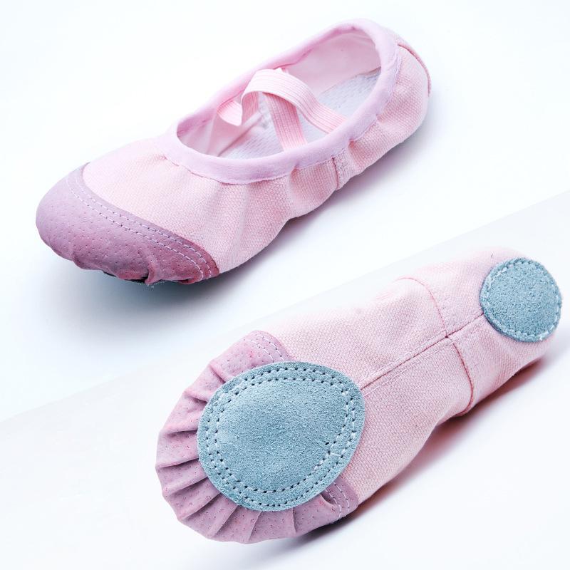 Fashion Dance Shoes Children Girls Women's Canvas Soft Soles Acrobatics Ballet Yoga Gym Adult Dancing Cat's Paw Practice Shoes