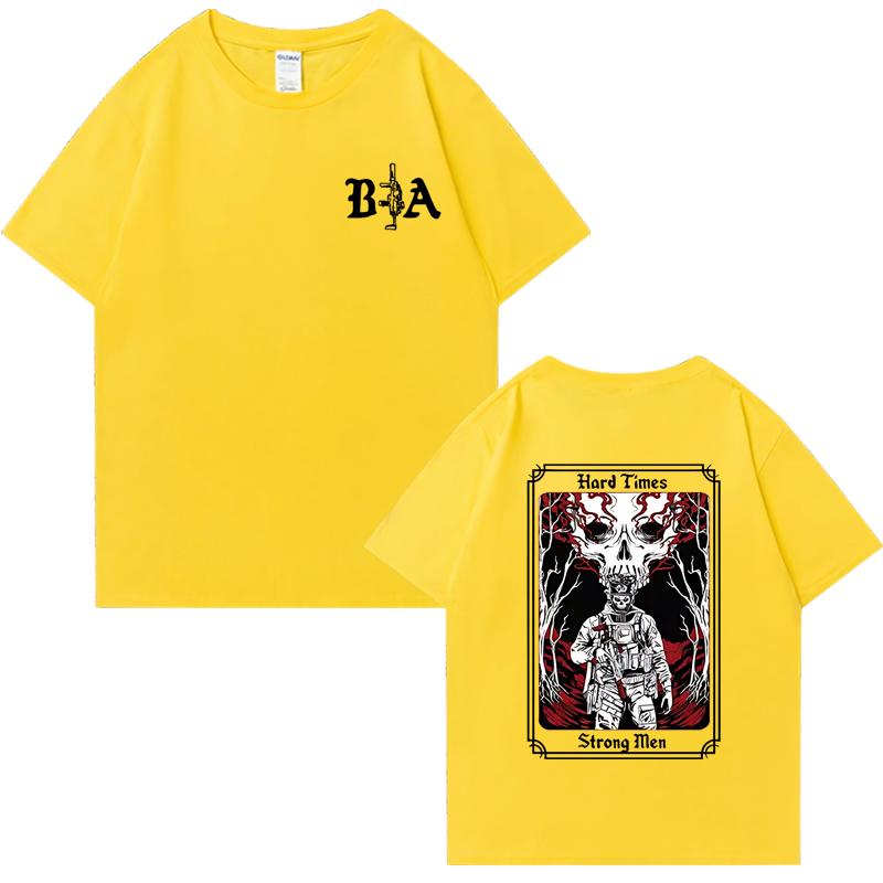Hard Times 2025 Brothers In Arms Graphic Tee shirt Men Women vintage Oversized short sleeve t-shirts Unisex 100% Cotton T shirt