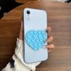 Heart Shape Suction Cup Phone Case for iPhone XR Semi Transparent Matte Shockproof Soft TPU Cover