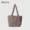 Autumn Winter Particle Lamb Wool Tote Bag Large Capacity Portable One-Shoulder Wool Bag